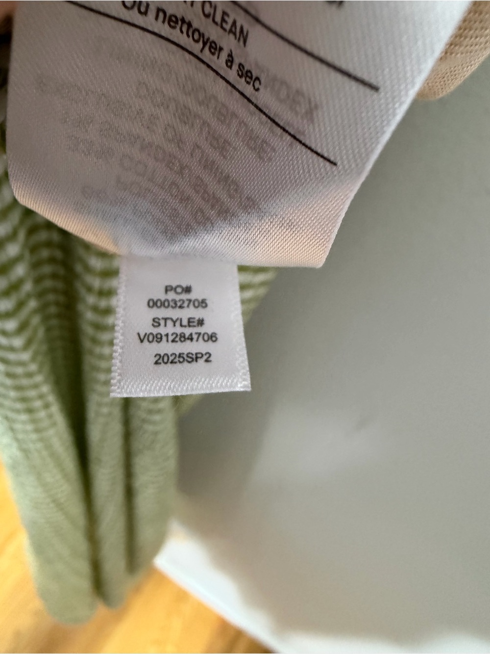 Vince Checked Smocked Midi Skirt Stretch Gingham Green Size XS *202 - Picture 11 of 11